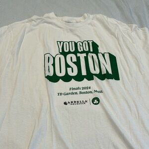White Boston Celtics t-shirt you got Boston 2024 finals XL